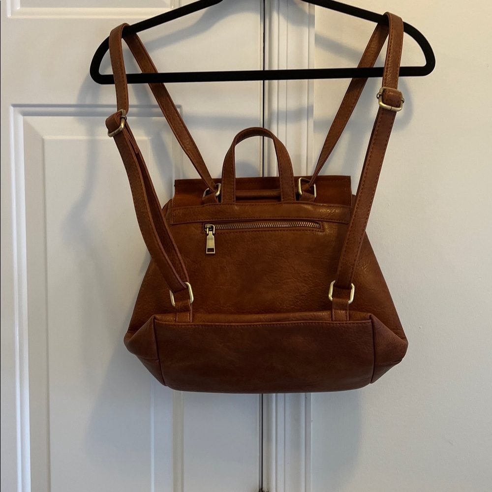 MODA LUXE CLAUDETTE vegan leather and genuine Suede backpack - Picture 3 of 4